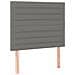 Giroletto a Molle con Materasso Grigio Scuro 90x200 cm Tessuto - Foto miniatura 5