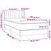 Giroletto a Molle con Materasso Grigio Scuro 90x200 cm Tessuto - Foto miniatura 7