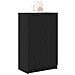 Mobile per scarpe  Nero Rovere 59x35x100 cm in legno ingegnerizzato - Foto miniatura 3