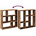 Libreria Divisorio Legno Antico 102x29x103,5 cm in Truciolato - Foto miniatura 8