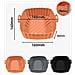 Padella Per Friggitrice Ad Aria Quadrata In Silicone Da 3.5l, Compatibile Con Xiaomi Maf01 Grey - Foto miniatura 7