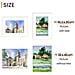 Cornice Portafoto Bianca In Pvc 28x36 Cm Con Passepartout - Set Da 5, Decorazione Da Parete Fai Da Te - Foto miniatura 2
