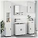 Set di mobili per il bagno 5 pcs Bianco 61 x 35 x 64 cm - Foto miniatura 2