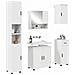 Set di mobili per il bagno 5 pcs Bianco 61 x 35 x 64 cm - Foto miniatura 3