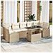Set Divano da Giardino 8 pcs Beige 100 x 55 x 73 cm Poly Rattan - Foto miniatura 2