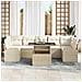 Set Divano da Giardino 8 pcs Beige 100 x 55 x 73 cm Poly Rattan - Foto miniatura 3