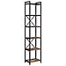 Libreria Rovere fumo 40 x 30 x 188 cm Legno multistrato - Foto miniatura 1