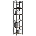 Libreria Rovere fumo 40 x 30 x 188 cm Legno multistrato - Foto miniatura 3