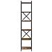 Libreria Rovere fumo 40 x 30 x 188 cm Legno multistrato - Foto miniatura 5