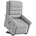 Poltrona Alzapersona Reclinabile Grigio Nuvola in Tessuto - Foto miniatura 2