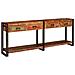 Tavoli consolle 2 pcs Multicolore Legno massello di recupero - Foto miniatura 3