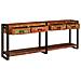Tavoli consolle 2 pcs Multicolore Legno massello di recupero - Foto miniatura 4
