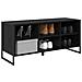 Mobile per scarpe Rovere Nero 60 x 35 x 44 cm Legno multistrato - Foto miniatura 3
