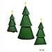 Set Di 3 Candele Led Albero Di Natale - Festive, Senza Fiamma E Con Telecomando - Foto miniatura 2