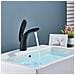 Rubinetto per lavabo da bagno, Blackswan, tipo M89, modello nero opaco, misura 20 cm - Foto miniatura 3