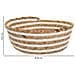 Cesto In Fibra Naturale E Cotone Marrone D28x10,5 - Foto miniatura 3