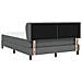 Letto a molle con materasso Grigio scuro 160 x 200 cm Tessuto - Foto miniatura 8