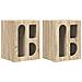 Comodino 2 pcs Rovere Sonoma 40 x 35 x 50 cm Legno multistrato - Foto miniatura 1