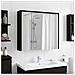 Mobiletto per specchio da bagno Rovere Nero 63,5 x 16 x 62,5 cm - Foto miniatura 4