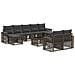 Set Divano da Giardino 10 pcs Grigio e Grigio Scuro polyrattan - Foto miniatura 1