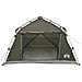 Tenda istantanea resistente all'acqua 4 persona Verde militare - Foto miniatura 4