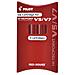 set 3 refill roller hi-tecpoint v5-v7 ricaricabile rosso begreen - Foto miniatura 1