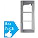 Telaio Supporto Con Cornice 3 Moduli Sfera New Finitura Allstreet - Foto miniatura 2