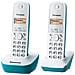 Telefono Wireless Panasonic Kx-tg1612frc Duo Senza Segreteria Bianca Blu - Foto miniatura 2
