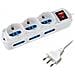 Multipresa Ciabatta Elettrica 9 Posti 10/16a Bipasso 3schuko 250v Max: 2500w 1,5mt Melchioni - Foto miniatura 1