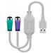 Usba2xps2 Cavo Ps / 2 0,3 M 2x 6-p Mini-din Usb A Bianco (usb A - Converter 2x Ps / 2 0,3m - Support W2000, Xp, - Foto miniatura 1