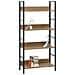 Scaffale Libri 4 Ripiani Rovere 60x27,6x124,5 Legno Multistrato - Foto miniatura 2