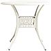 Tavolo da Giardino Bianco 90x90x74 cm in Alluminio Pressofuso - Foto miniatura 2