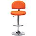 Sgabelli Da Bar 2 Pz Arancioni In Similpelle - Foto miniatura 4