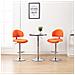 Sgabelli Da Bar 2 Pz Arancioni In Similpelle - Foto miniatura 1