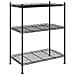 Scaffale a 3 Livelli 60x35x76 cm Nero 150 kg - Foto miniatura 1