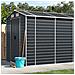 Capanno da Giardino Antracite 191x470x198 cm in Acciaio Zincato - Foto miniatura 1