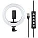 Luce Lampada Ad Anello Led Rgb Dimmerabile Selfie Webcam Youtube Fotografia - Foto miniatura 1