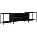 Mobile Porta Tv Nero 203x37x50 Cm In Legno Multistrato - Foto miniatura 2