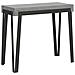 Consolle Allungabile 90x40/300 Cm Rio Telaio Antracite - Cemento - Foto miniatura 6