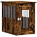 Gabbia Cani Da Arredamento Rovere Fumo 45x62x59cm Multistrato - Foto miniatura 1