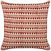 Cuscino Decorativo Deglupta Cotone 45 X 45 Cm Geometrico Stampa A Blocchi Rosso - Foto miniatura 2