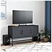 Mobile Tv Antracite 100,5x39x60,5 Cm In Acciaio - Foto miniatura 3