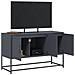 Mobile Tv Antracite 100,5x39x60,5 Cm In Acciaio - Foto miniatura 7