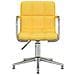 Sedia Da Ufficio Girevole Giallo Senape In Tessuto - Foto miniatura 3