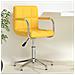 Sedia Da Ufficio Girevole Giallo Senape In Tessuto - Foto miniatura 1