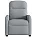 Poltrona Reclinabile In Tessuto Grigio Chiaro - Foto miniatura 3