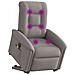 Poltrona Alzapersona Massaggiante Elettrica Tortora In Tessuto - Foto miniatura 2