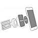 36100420 supporto per personal communication Supporto attivo Telefono Nero - Foto miniatura 3