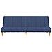 Divano Letto a 2 Posti Blu in Tessuto - Foto miniatura 5