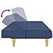 Divano Letto a 2 Posti Blu in Tessuto - Foto miniatura 8